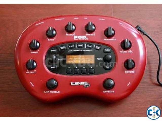 Line 6 Pod xt guitar processor with padel board large image 0