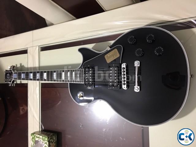 Les Paul Custom Black Electric Guitar. large image 0