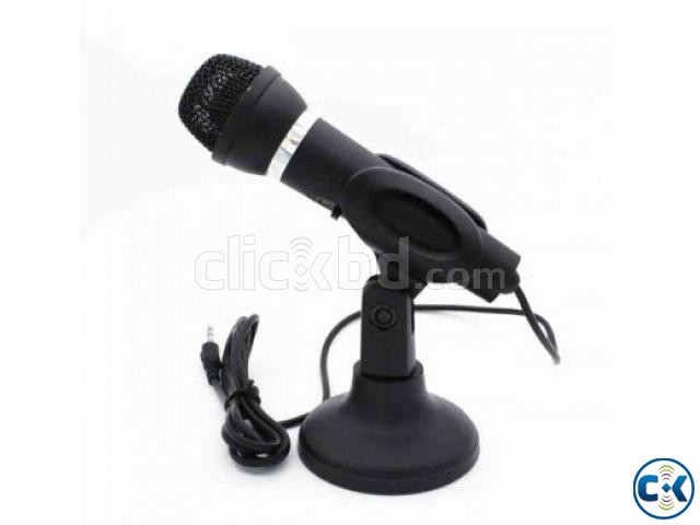 ADJUSTABLE STAND 3.5MM JACK FLEXIBLE MIC FOR LAPTOP PC large image 0