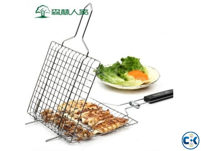 BBQ Meshes Clamp Food Clip Barbecue Grill Accessories large image 0