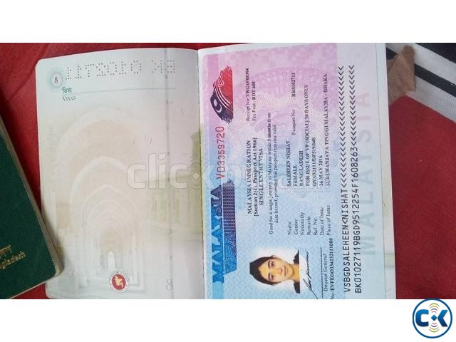 Blank Passport For Malaysia Tourist Visa large image 0