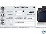 Canon 650D only Body