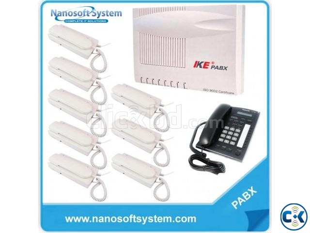 Cheap price PABX System 8 Channel with 8 Phone set in Packag large image 0