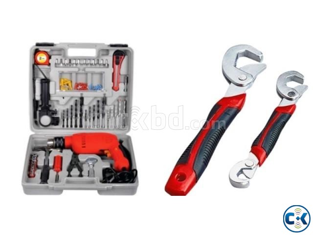 DRILL WITH TOOL KIT AND SNAP GRIP large image 0