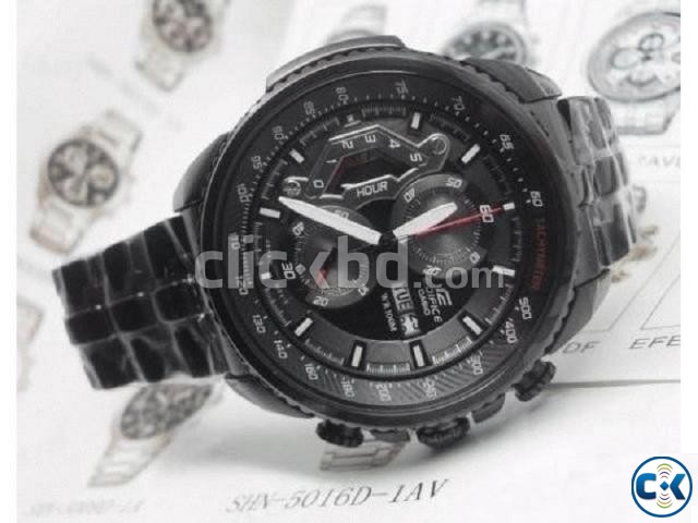 CASIO EDIFICE Watch EF 558 BK large image 0