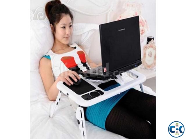 Portable Laptop E-Table with Cooler Pen Glass holder large image 0