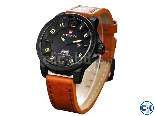 Naviforce Men s Wrist Watch Brown  large image 0