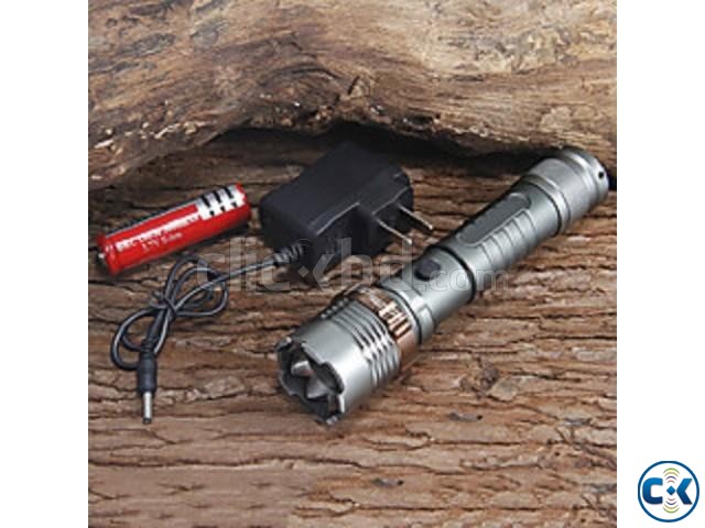 Bike Rechargeable Torch Light Silver large image 0