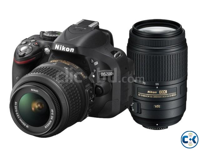 Nikon D5200 24.1 MP DSLR Camera with 18-55mm Lens Black large image 0