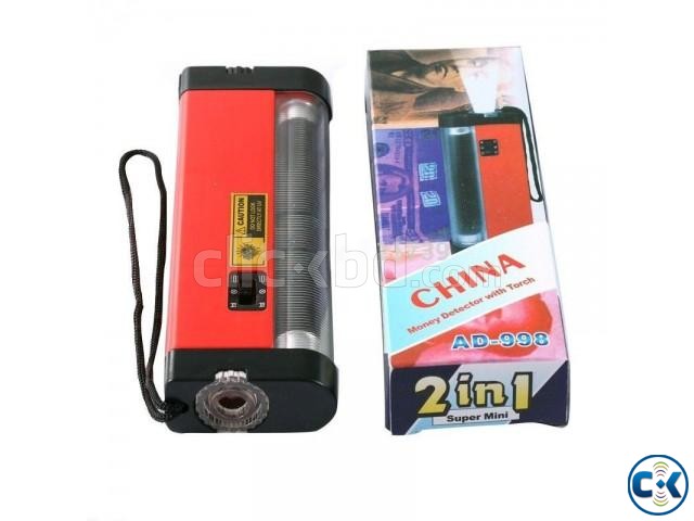 mini uv light money detector with torch large image 0