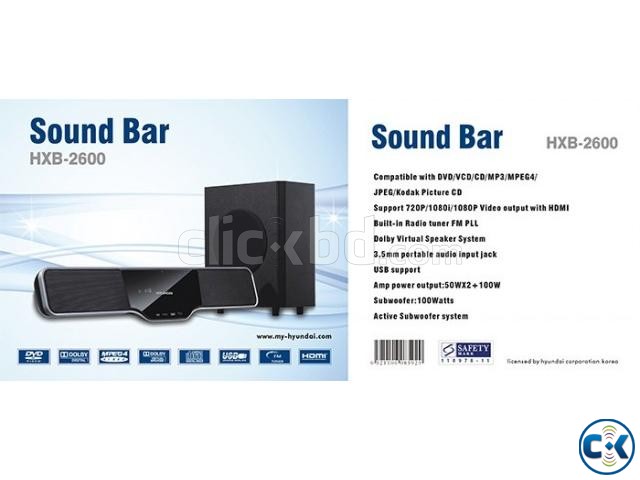 Hyundai Sound Bar HXB-2600 bar large image 0