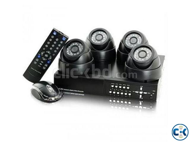 4pcs CCTV Camera package Full Night vision  large image 0