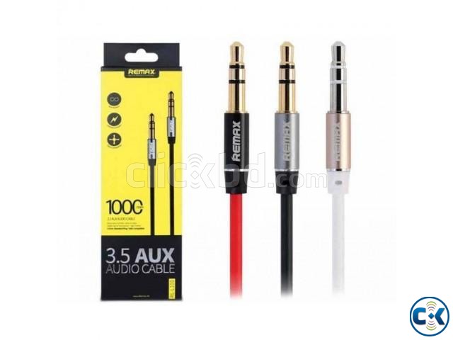 REMAX 1M 3.5mm AUX RM-L100 Male To Male Stereo Audio Cable  large image 0