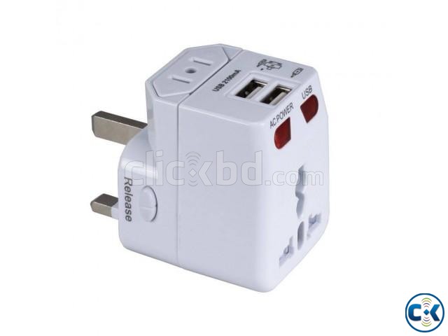 Universel Travel Adapter with USB HUB large image 0