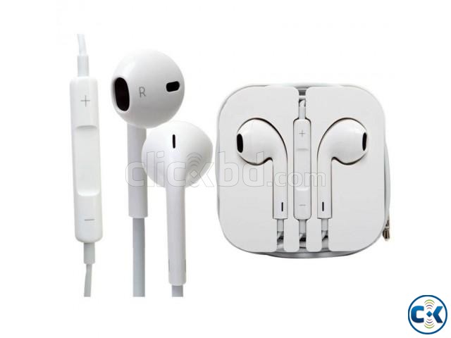 iPhone Earphone - White large image 0