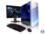 GAMING PC Core i5 2GB/250GB 17’’LED