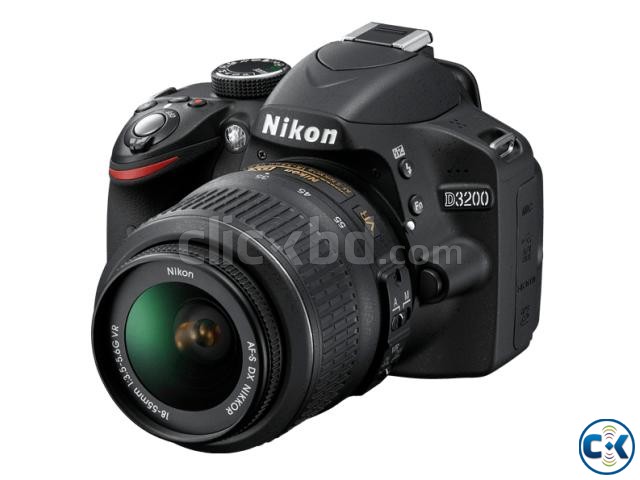 Nikon D3200 Black 24.2MP Wi-Fi 18-55mm Digital SLR Camera large image 0