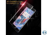 Premium [3D] Curved Full Transparent Glass For Oneplus 3/3T