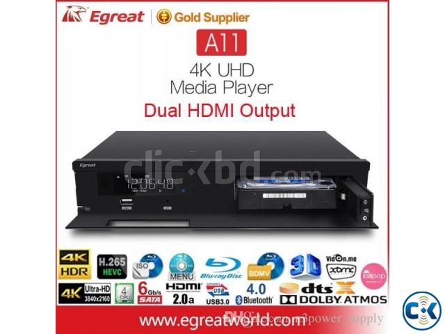 Egreat A11 Media Player 4K HDR Dual HDMI Best Price In BD large image 0