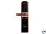 Password fingerprint card touch display handle door locks