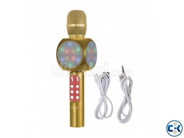 Wster 1816 LED Bluetooth Microphone Karaoke large image 0