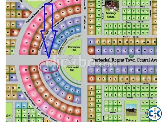 Urgent Commercial Plot Sale in Purbachal Regent Town large image 0