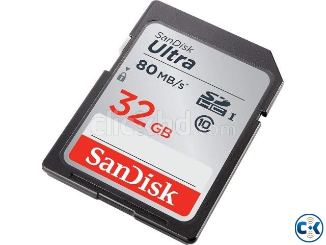 SanDisk 32GB Ultra Class 10 SDHC UHS-I Memory Card Up to 80M large image 0