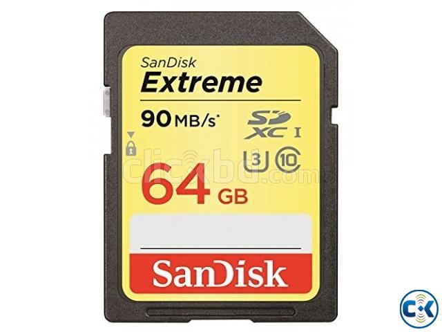 SanDisk Extreme 64GB SDXC UHS-I Card 90MB s large image 0