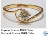 Diamond with Gold Ring 40 OFF