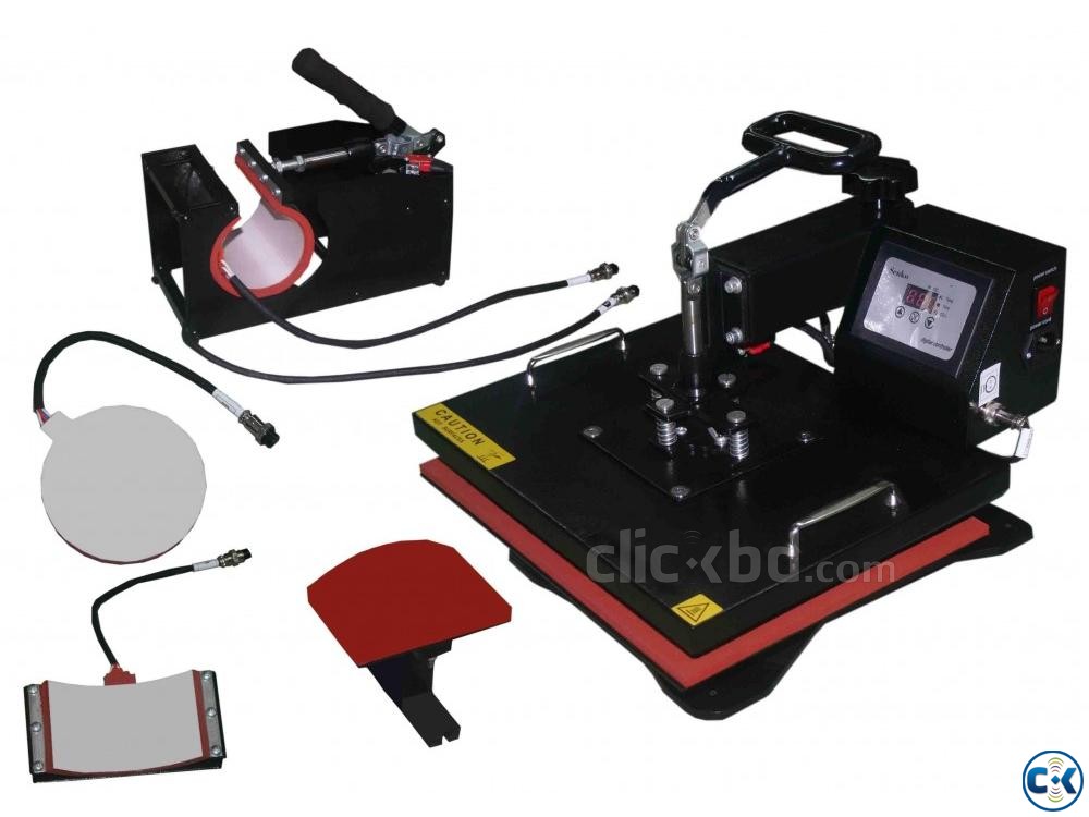 combo 5 in 1 heat press machine large image 0