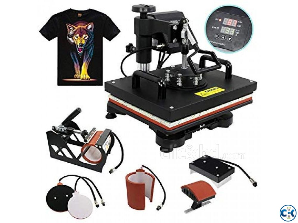 combo Heat press Machine 5 in 1 large image 0