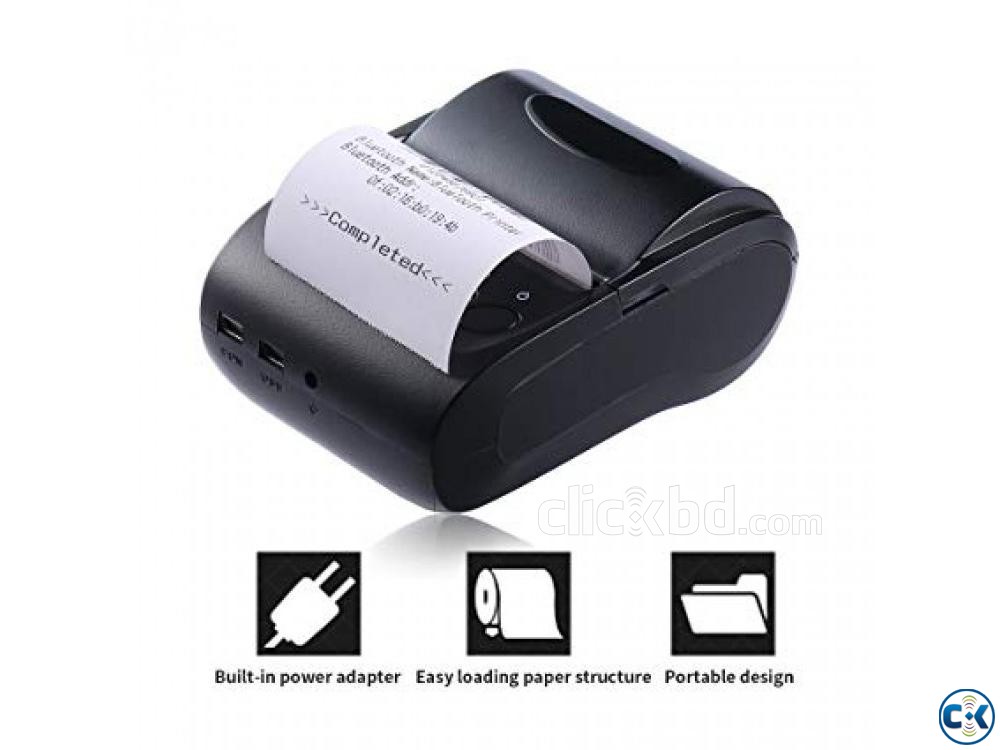 portable bluetooth thermal receipt printer large image 0