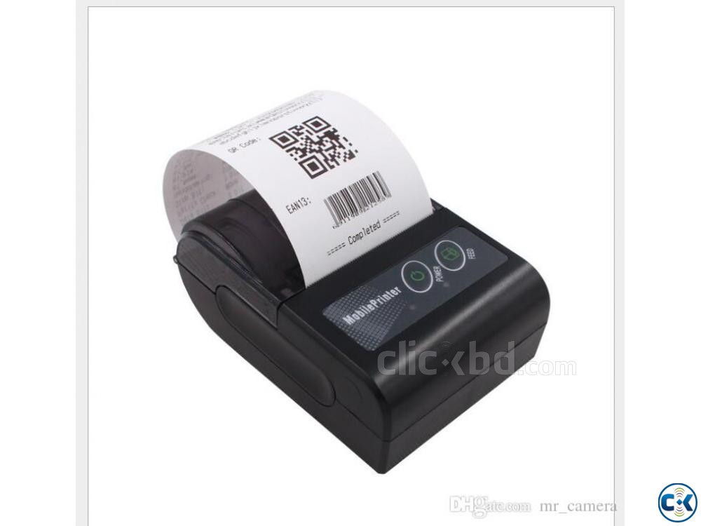 Portable mobile wireless Bluetooth Thermal printer large image 0