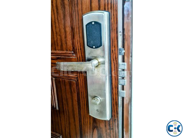 Luxury High Grade Home door lock Fingerprint Card Password large image 3