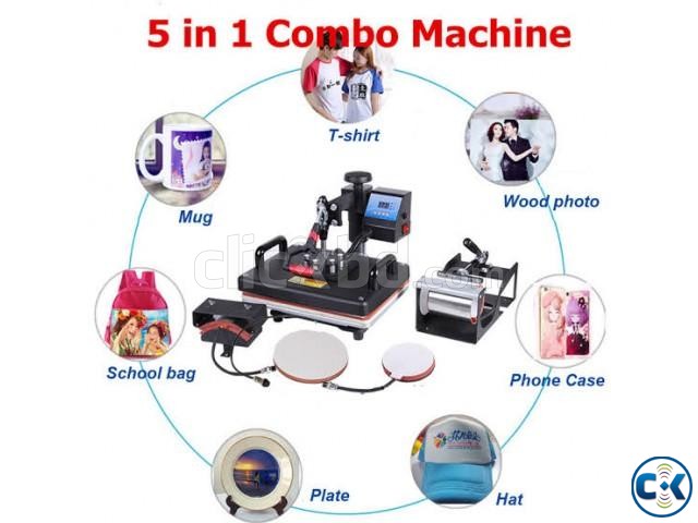 Combo all in one heat press machine large image 0