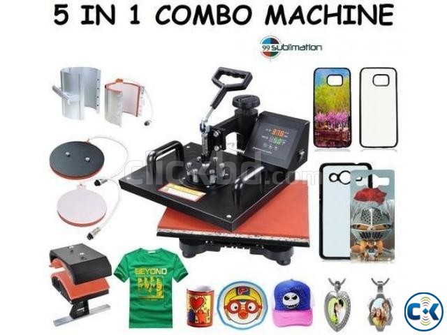 combo heat press machine 5 in 1 large image 2