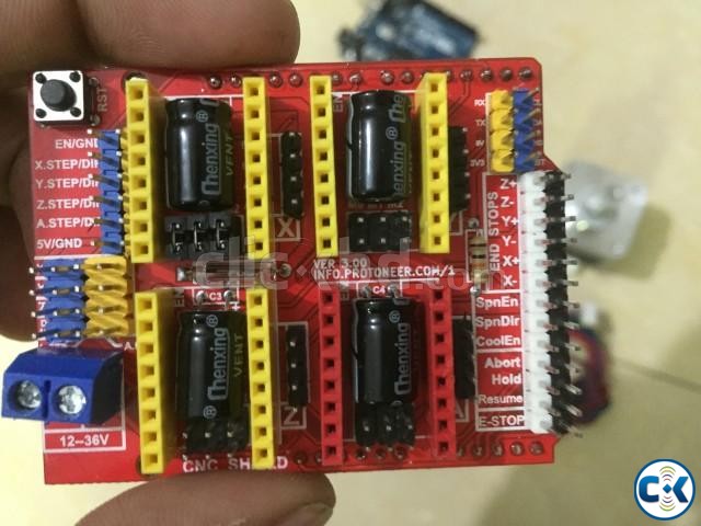 Arduino uno R3 Cnc shield v3 Nema17 large image 3