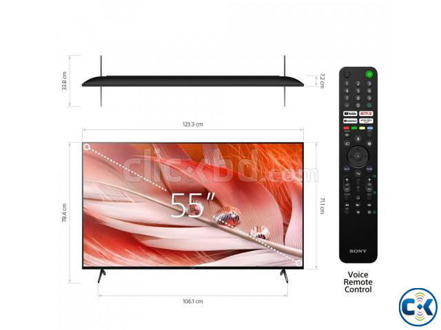 55 Inch Sony X80J 4K Android TV large image 0