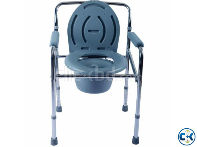 Height Adjustable Commode Chair with Wheels large image 0