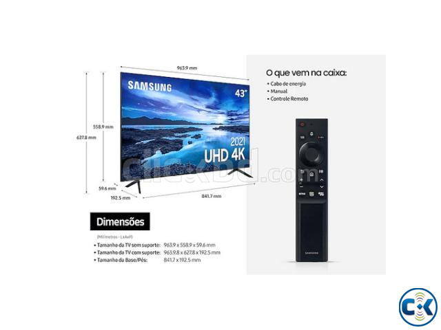 SAMSUNG 43 Inch 4K HDR Smart Voice Search TV 43AU7700 large image 4