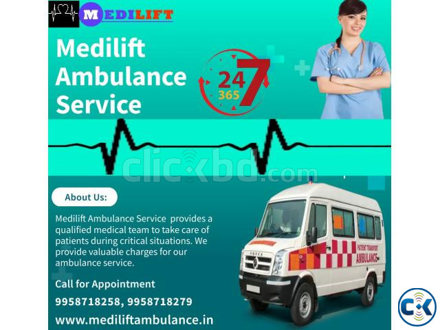 Cardio Monitoring Ambulance Service in Varanasi by Medilift large image 0
