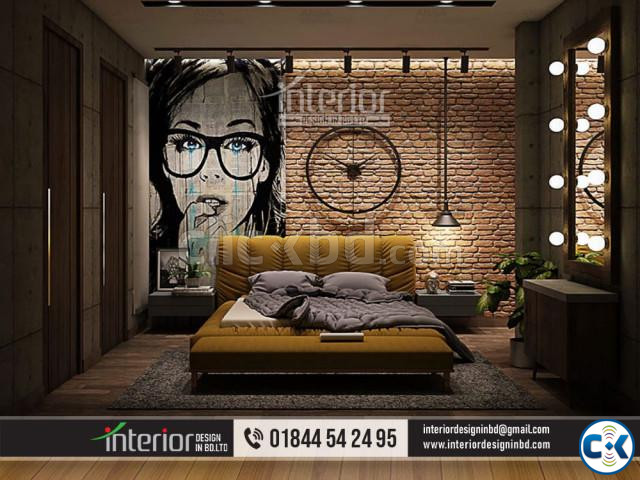 Flat Bedroom Interior Design in Bangladesh. large image 4