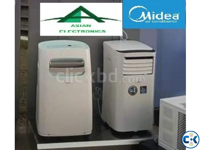 Midea 1.0 ton portable ac mobile type 12000 BTU large image 0