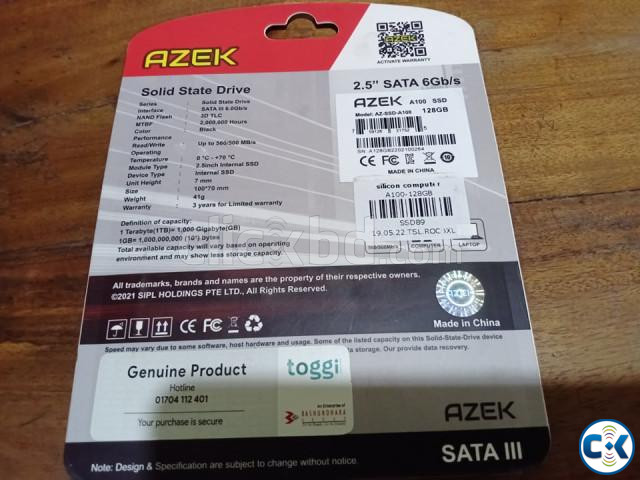 SSD CARD 128 GB new intact packet  large image 1