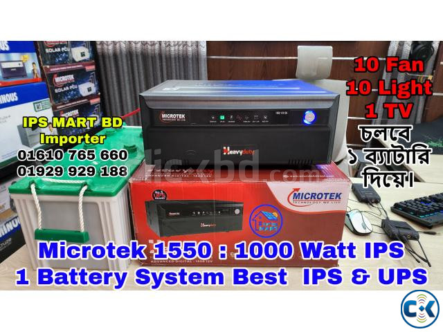 Microtek IPS 1550 1000 Watt 1 Battery System IPS large image 1