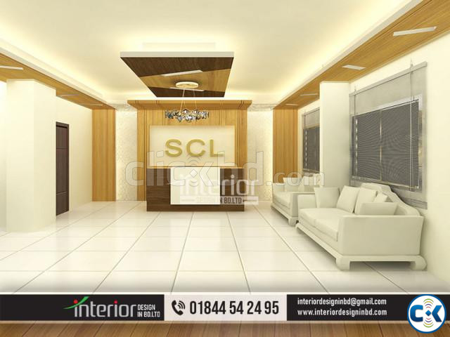 Modern reception ceiling Certain areas like the reception large image 3