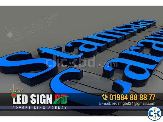 Acrylic Top Letter with Led Sign Board Neon Sign Board large image 0