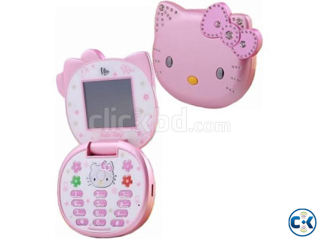 Hello kitty Taiml K688 Mini Folding Mobile Phone large image 0