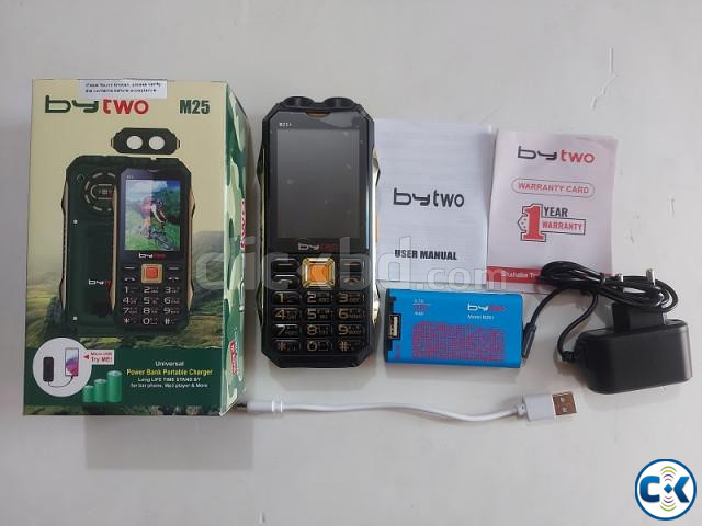 Bytwo Dual Sim Power Bank Phone 5200mAh Battery large image 4