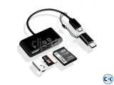 Small image 2 of 5 for 3 In 1 Mobile OTG Card Reader For Micro USB Port And Type-C | ClickBD